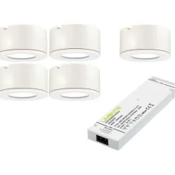 LED-valaisinsetti Limente LED-LETO, 5 kpl, 4000K, RST-look
