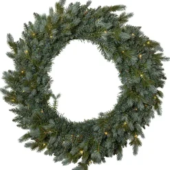 LED-valaistu havukranssi Star Trading Greyland, 55cm, vihreä