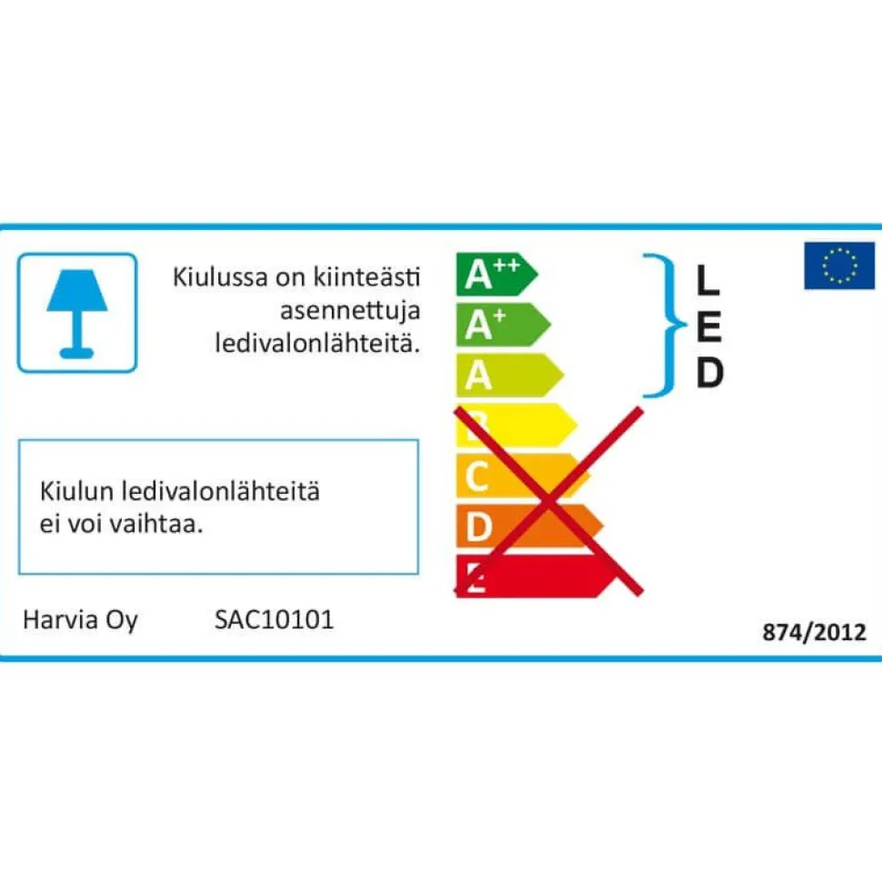 LED-valaistu kiulu Harvia SAC10101