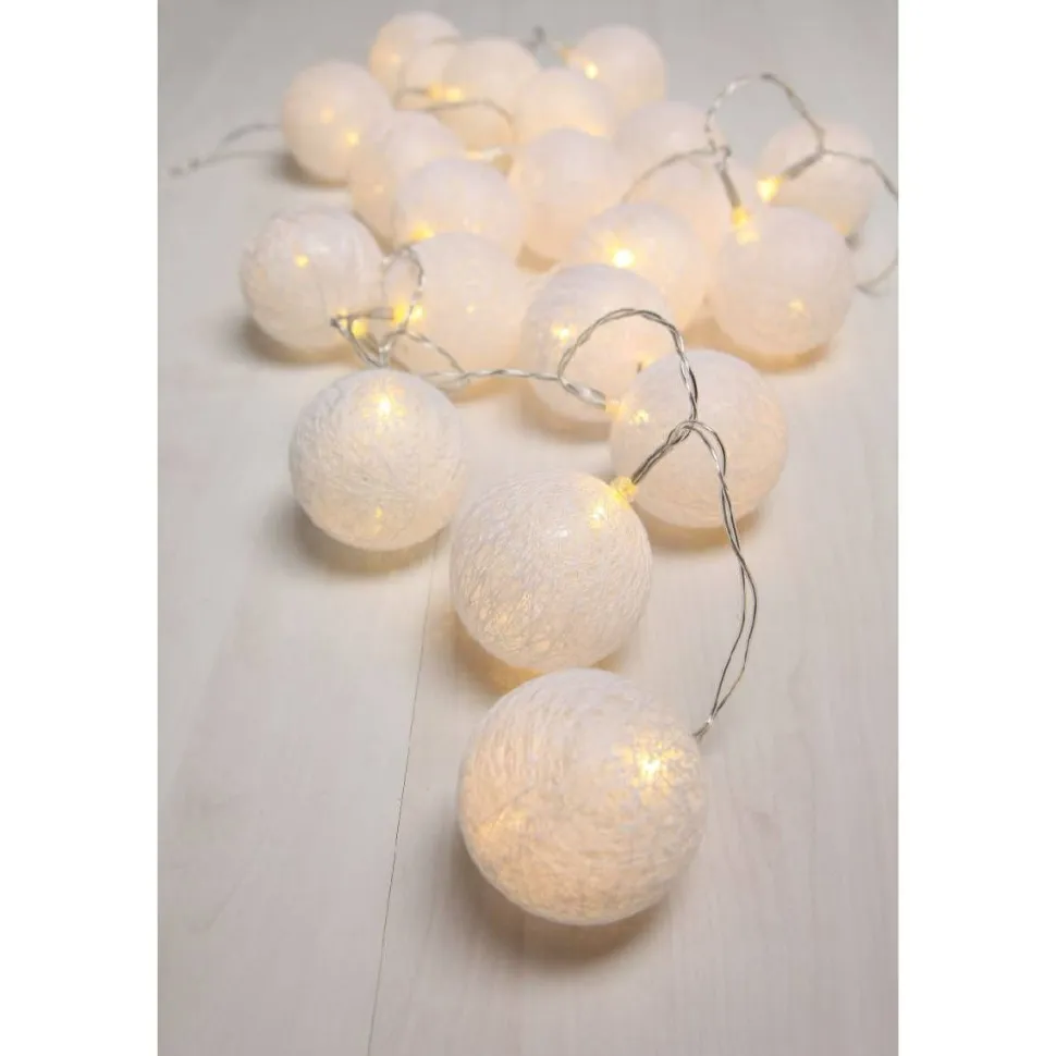 LED-valoketju Globo Venuto 285cm valkoinen