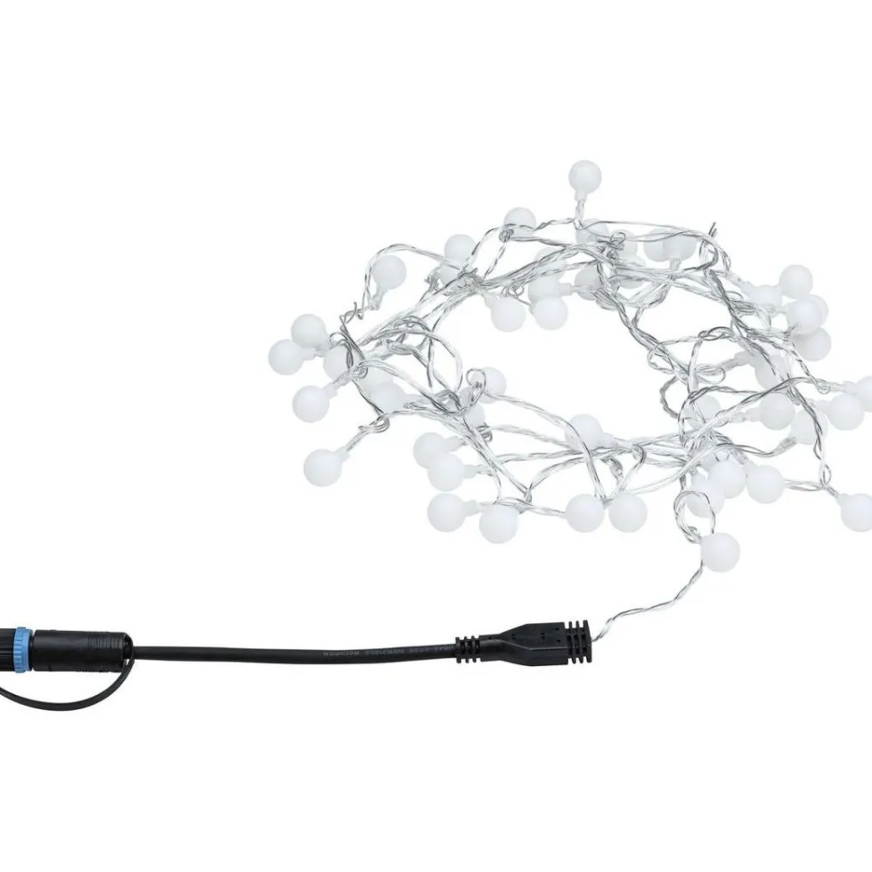 LED-valoketju Paulmann Plug & Shine Fairy lights, 5m, IP44, 3000K, musta