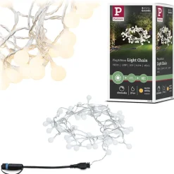 LED-valoketju Paulmann Plug & Shine Fairy lights, 5m, IP44, 3000K, musta