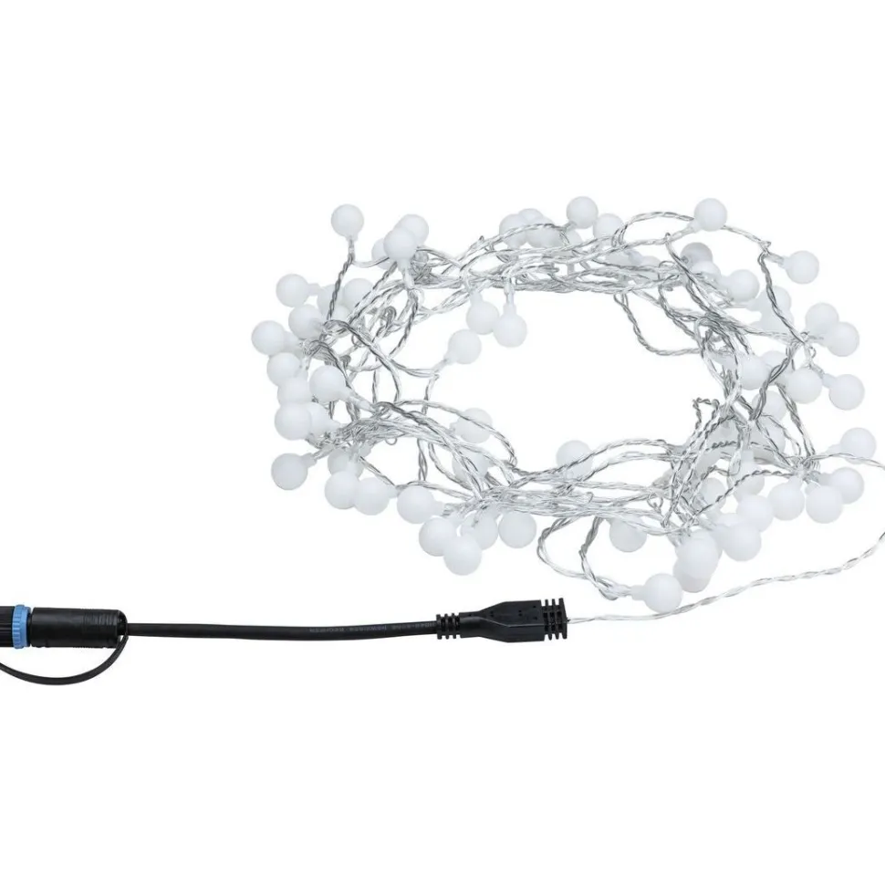 LED-valoketju Paulmann Plug & Shine Fairy lights, 7.5m, IP44, 3000K, musta