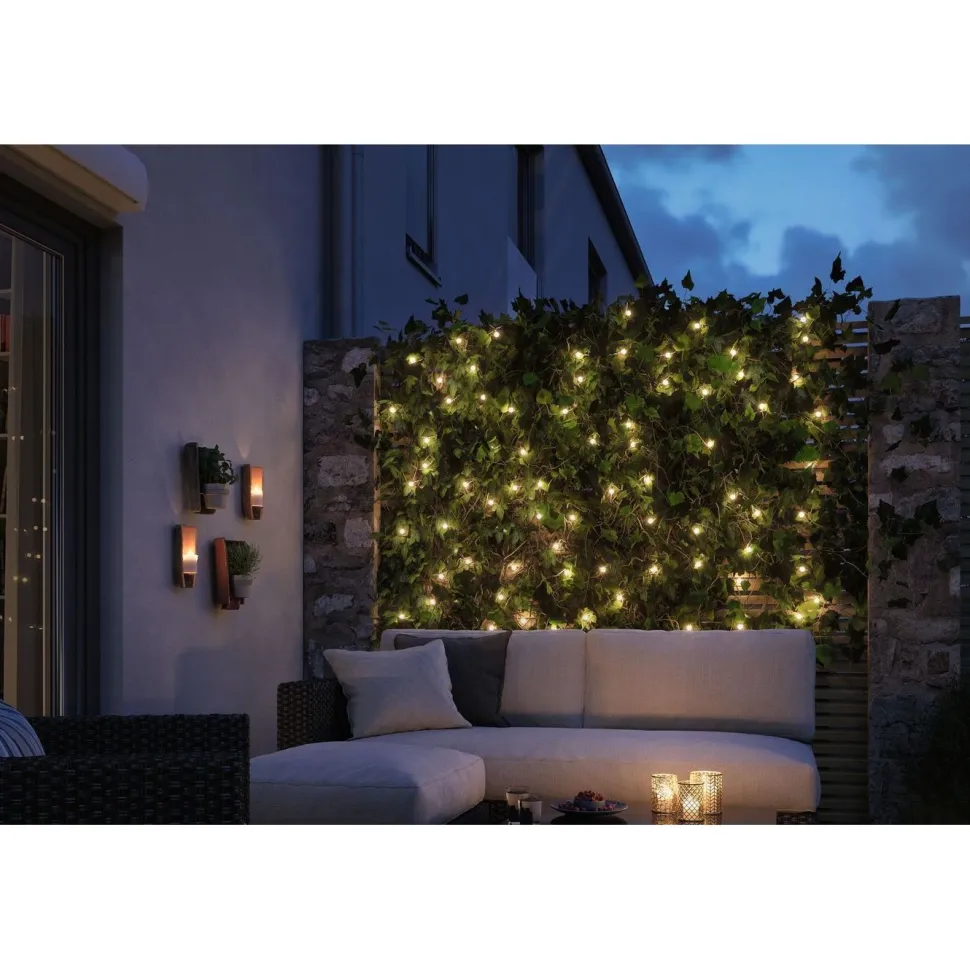 LED-valoketju Paulmann Plug & Shine Fairy lights, 7.5m, IP44, 3000K, musta