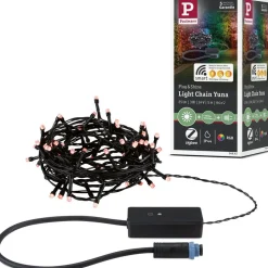 LED-valoketju Paulmann Plug & Shine Yuna, RGB, 7.4m, IP44, 3W, musta