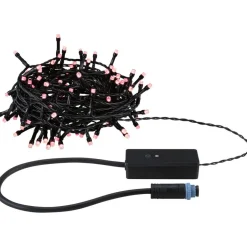 LED-valoketju Paulmann Plug & Shine Yuna, RGB, 7.4m, IP44, 3W, musta