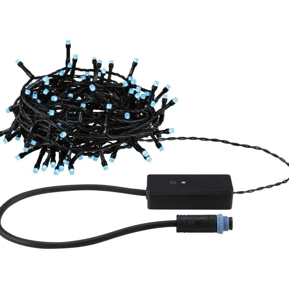 LED-valoketju Paulmann Plug & Shine Yuna, RGB, 7.4m, IP44, 3W, musta
