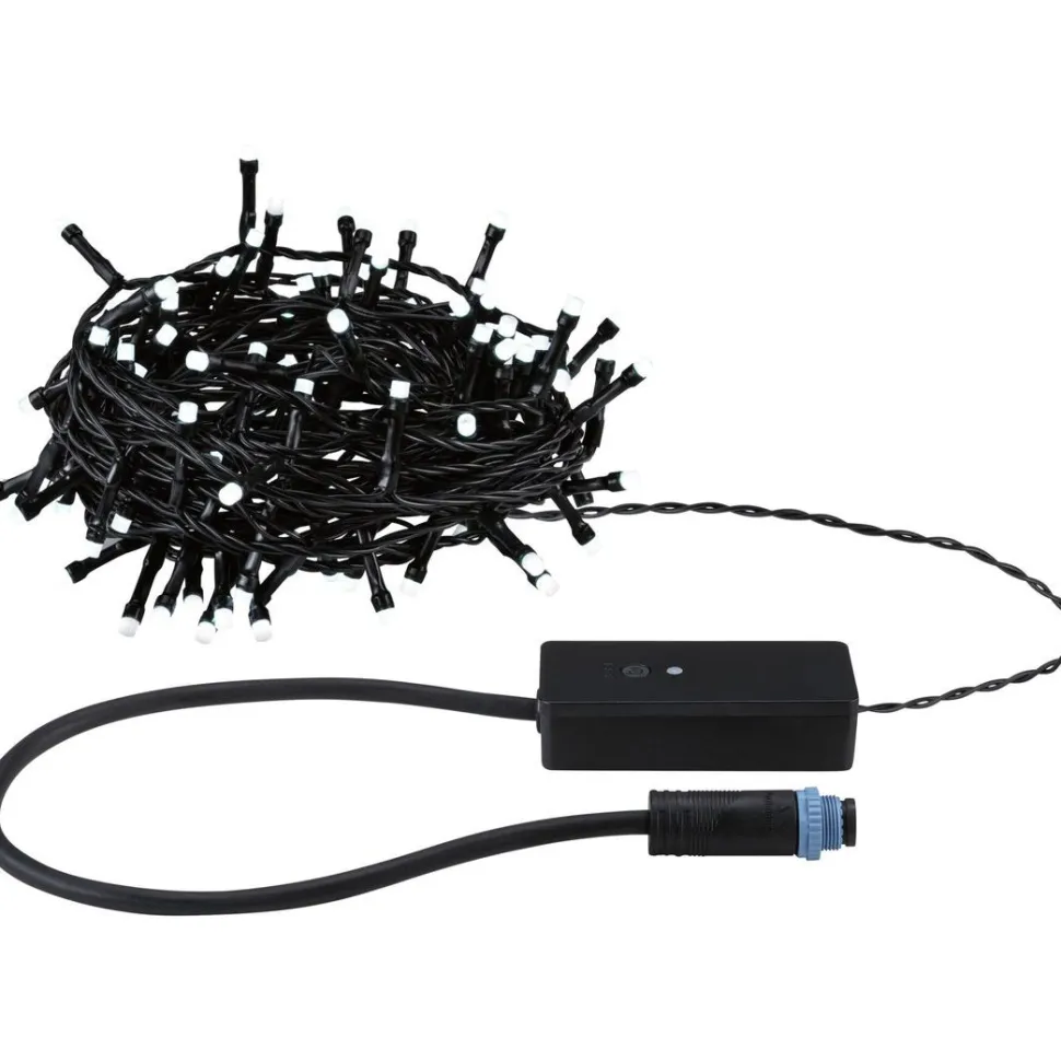 LED-valoketju Paulmann Plug & Shine Yuna, RGB, 7.4m, IP44, 3W, musta