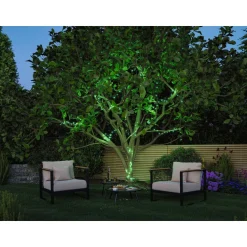 LED-valoketju Paulmann Plug & Shine Yuna, RGB, 7.4m, IP44, 3W, musta