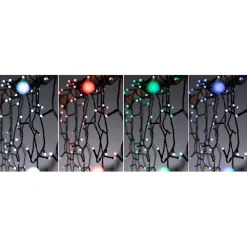 LED-valoketju Paulmann Plug & Shine Yuna, RGB, 7.4m, IP44, 3W, musta