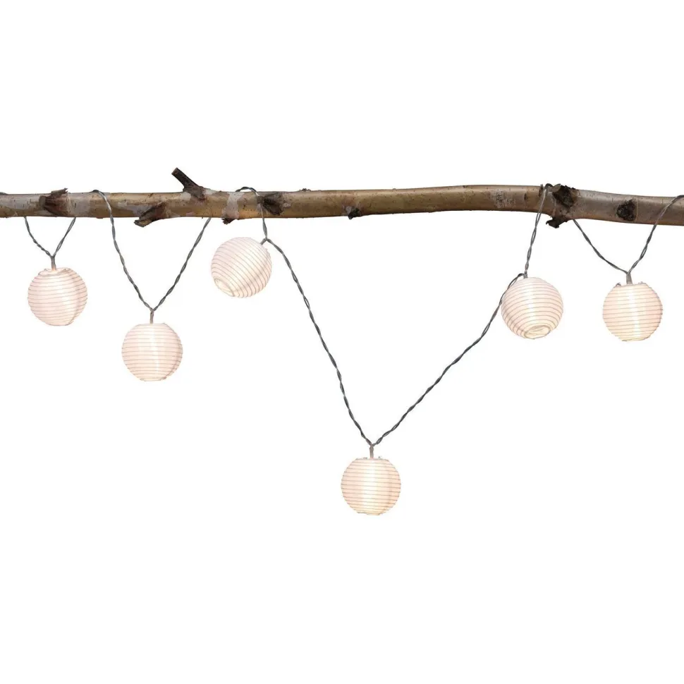 LED-valoketju Paulmann Fairy lights, IP44, 3.6m, 3000K, paristokäyttöinen, valkoinen