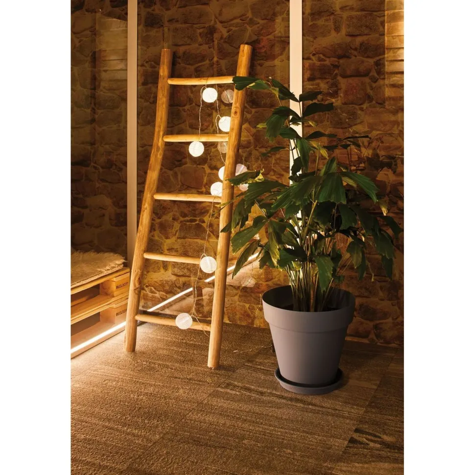 LED-valoketju Paulmann Fairy lights, IP44, 3.6m, 3000K, paristokäyttöinen, valkoinen