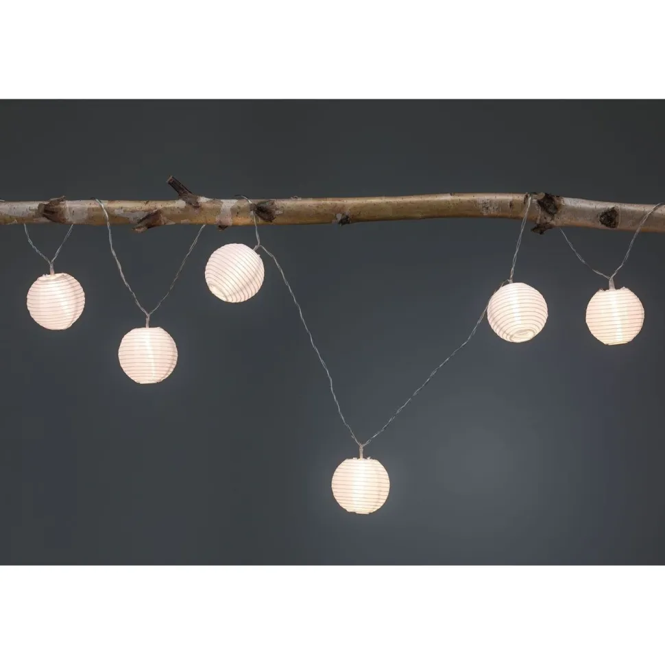 LED-valoketju Paulmann Fairy lights, IP44, 3.6m, 3000K, paristokäyttöinen, valkoinen