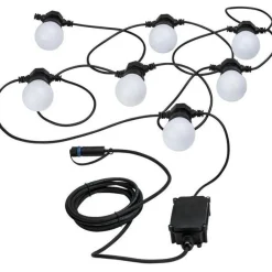 LED-valoketju Paulmann Plug & Shine Fairy lights, IP44, 3000K, valkoinen