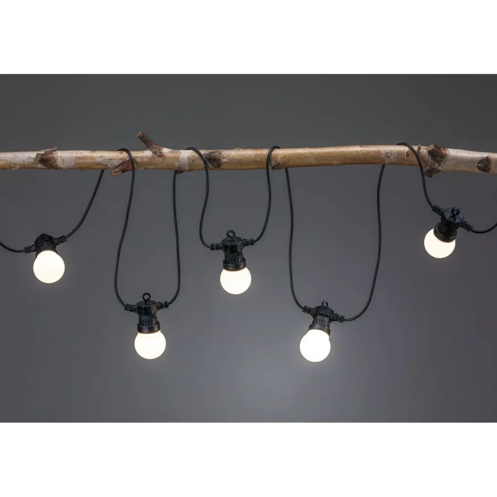 LED-valoketju Paulmann Plug & Shine Fairy lights, IP44, 3000K, valkoinen