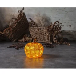 LED-valokoriste Star Trading Harvy, 20cm, oranssi