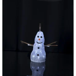 LED-valokoriste Star Trading Crystaline lumiukko 26cm