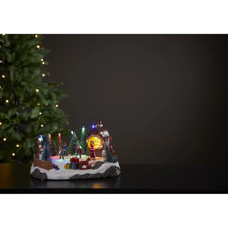 LED-valokoriste Star Trading Iceville, 27cm, moniväri