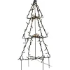 LED-valokoriste Star Trading Foldy 3D kuusi, 50cm, musta