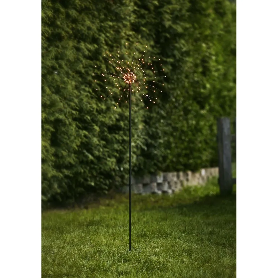 LED-valokoriste Star Trading Firework Outdoor, 110cm, musta