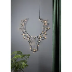 LED-valokoriste Star Trading Cupid, 57cm, musta