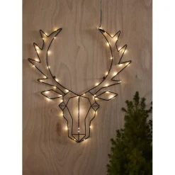 LED-valokoriste Star Trading Cupid, 57cm, musta