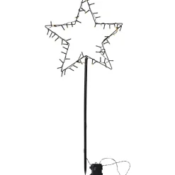 LED-valokoriste Star Trading Spiky tähti, 92cm, musta