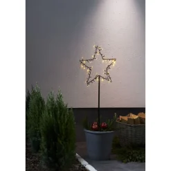 LED-valokoriste Star Trading Spiky tähti, 92cm, musta