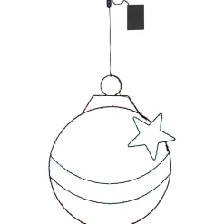 LED-valokoriste Star Trading X-Mas Bulb, moniväri