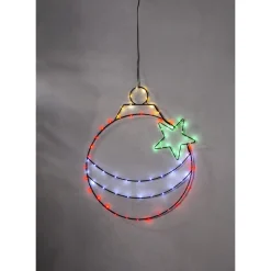 LED-valokoriste Star Trading X-Mas Bulb, moniväri