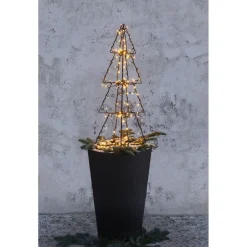 LED-valokoriste Star Trading Foldy 3D kuusi, 90cm, musta