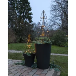 LED-valokoriste Star Trading Foldy 3D kuusi, 90cm, musta