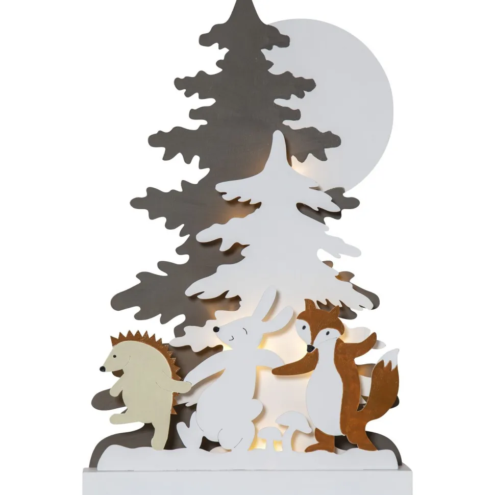 LED-valokoriste Star Trading Forest Friends, 44cm, moniväri