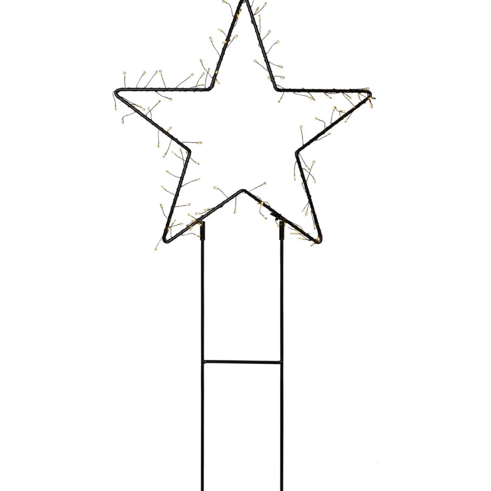 LED-valokoriste Star Trading Barlumi tähti, 40cm, musta