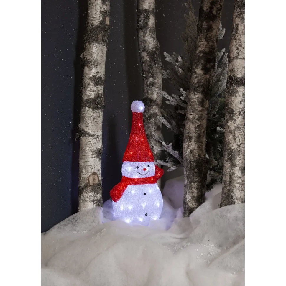 LED-valokoriste Star Trading Crystalo lumiukko 59cm