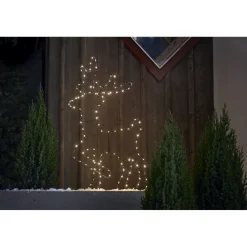 LED-valokoriste Star Trading Cupid porosiluetti, 88cm, musta
