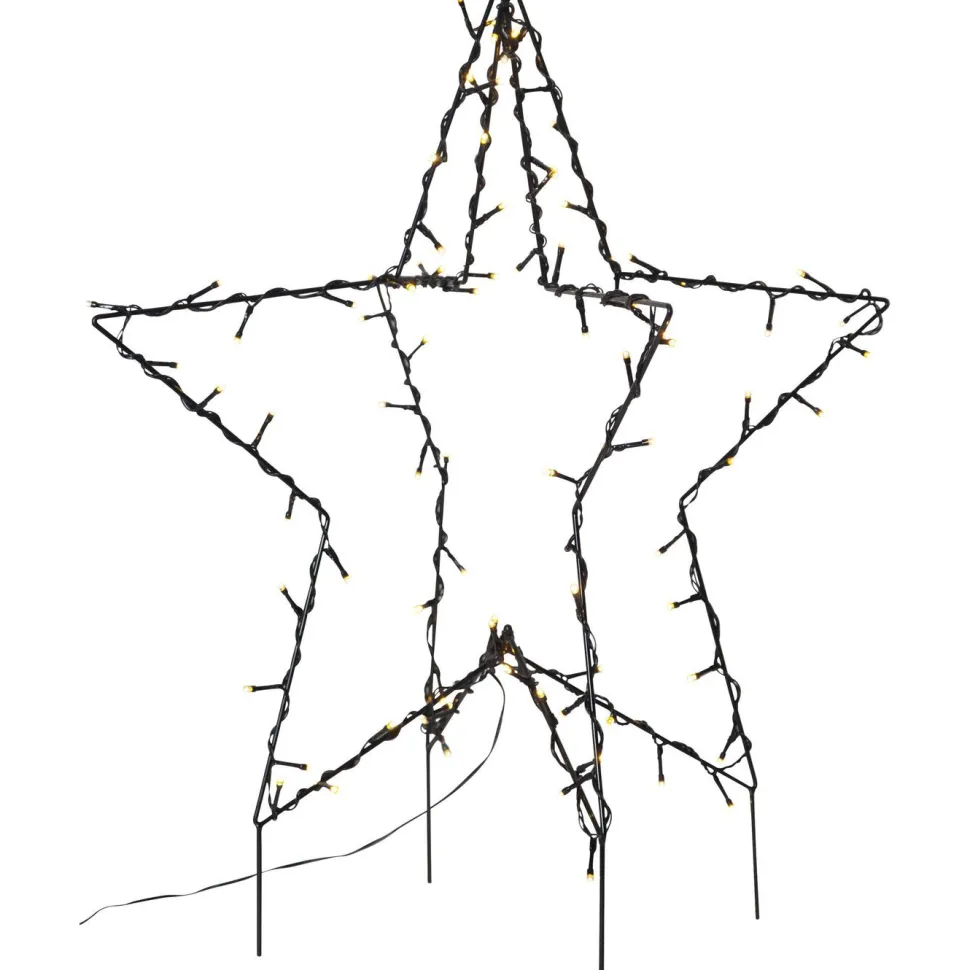 LED-valokoriste Star Trading Foldy 3D tähti, 55cm, musta