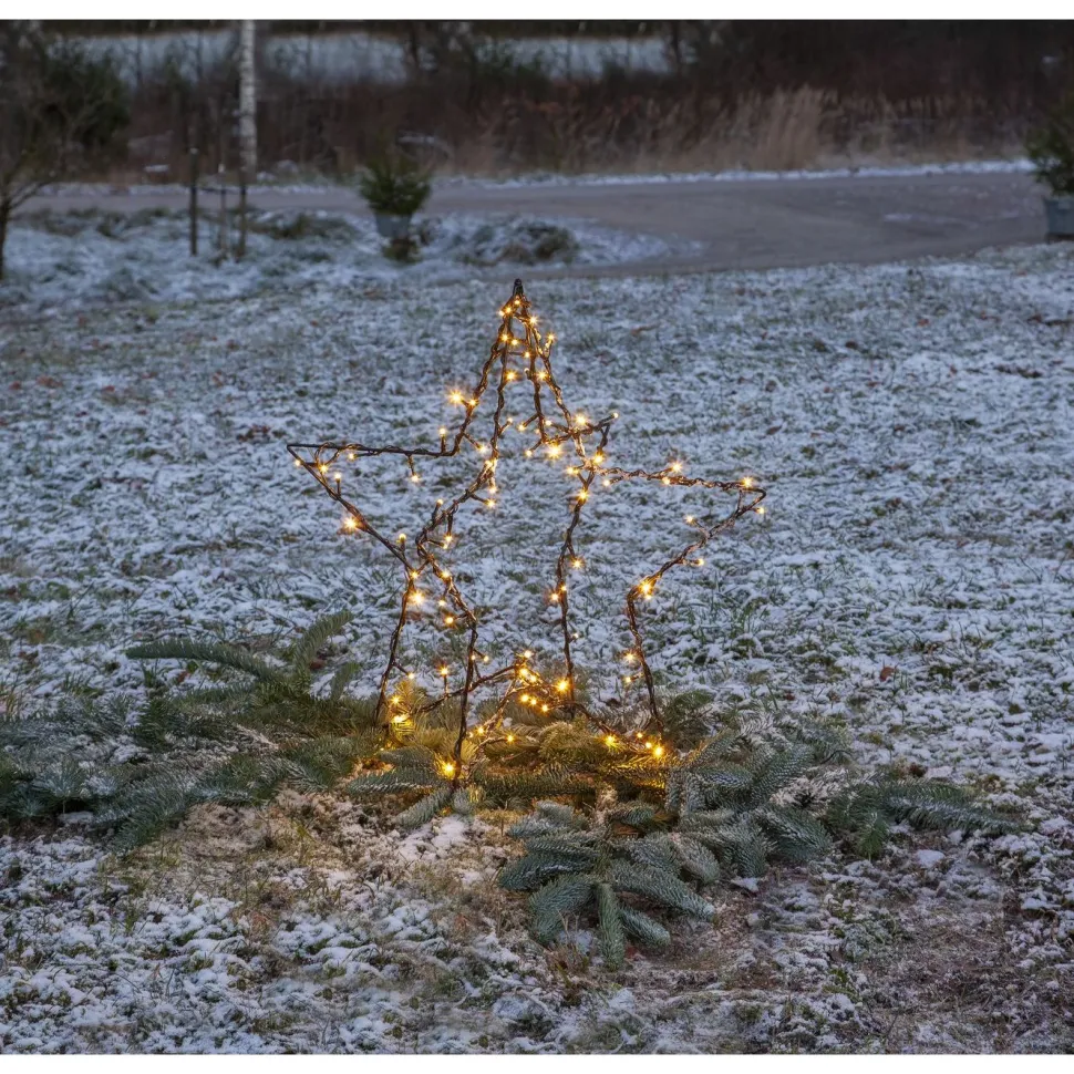 LED-valokoriste Star Trading Foldy 3D tähti, 55cm, musta