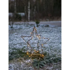 LED-valokoriste Star Trading Foldy 3D tähti, 55cm, musta