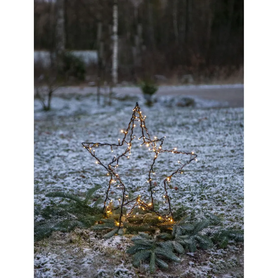 LED-valokoriste Star Trading Foldy 3D tähti, 55cm, musta