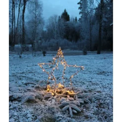 LED-valokoriste Star Trading Foldy 3D tähti, 55cm, musta