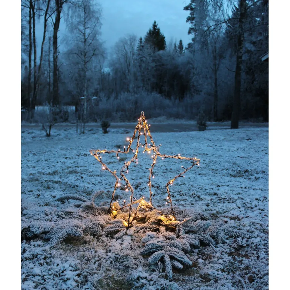 LED-valokoriste Star Trading Foldy 3D tähti, 55cm, musta