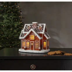 LED-valokoriste Star Trading Gingerville, 24.5cm, ruskea