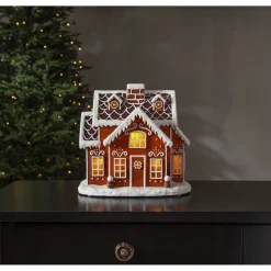 LED-valokoriste Star Trading Gingerville, 24.5cm, ruskea