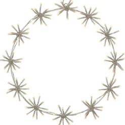 LED-valokoriste Star Trading Siluett Flower Ring 50 cm