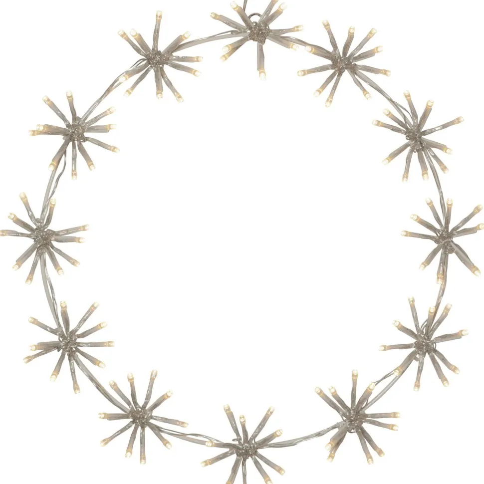 LED-valokoriste Star Trading Siluett Flower Ring 50 cm