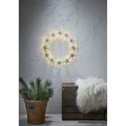 LED-valokoriste Star Trading Siluett Flower Ring 50 cm