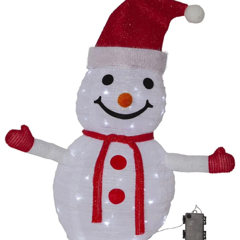 LED-valokoriste Star Trading Tecidy lumiukko 70 cm