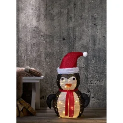 LED-valokoriste Star Trading Tecidy pingviini 70 cm