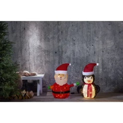 LED-valokoriste Star Trading Tecidy pingviini 70 cm